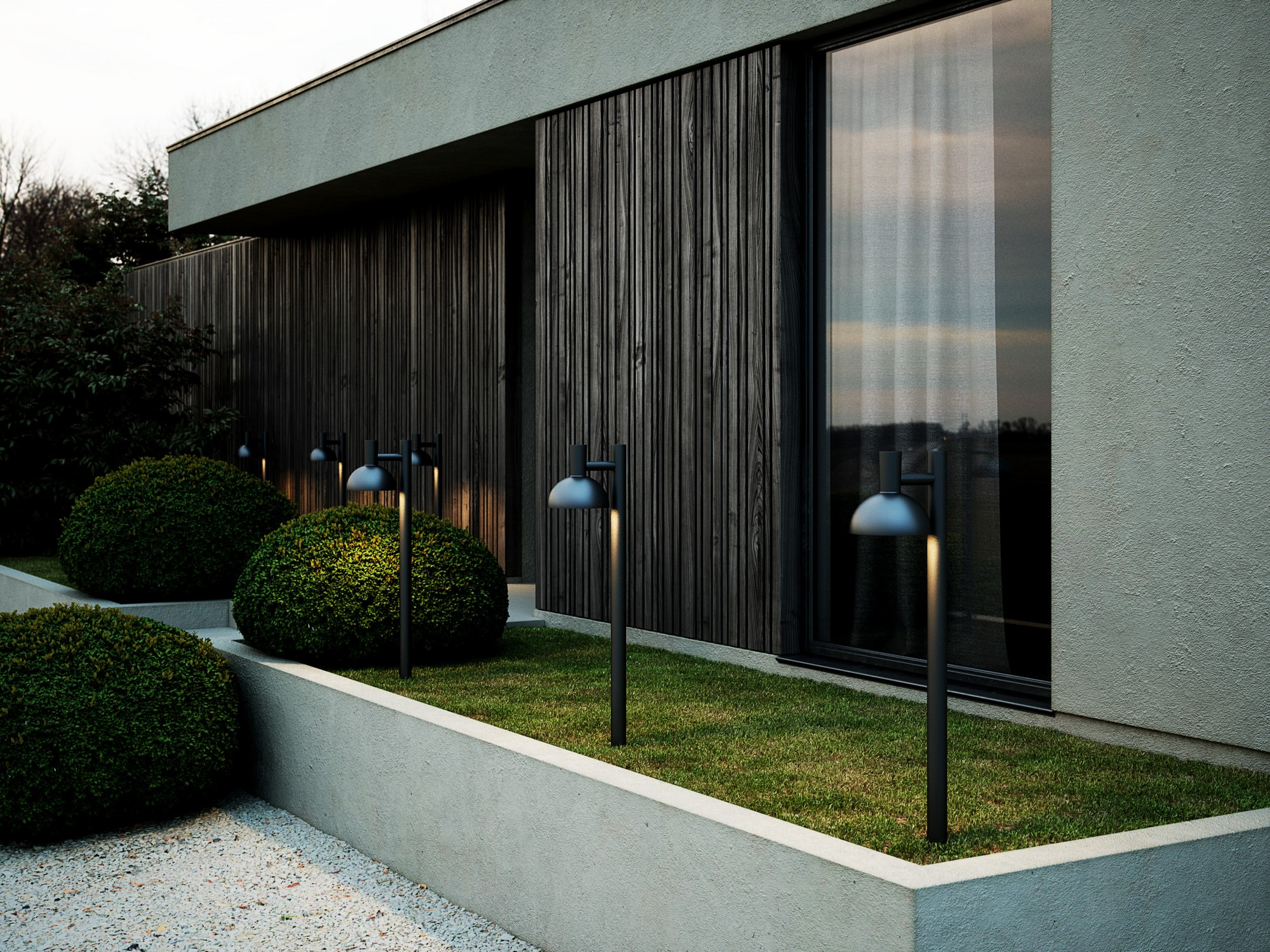 Lampadaire d'extérieur Arki au design contemporain par Nordlux