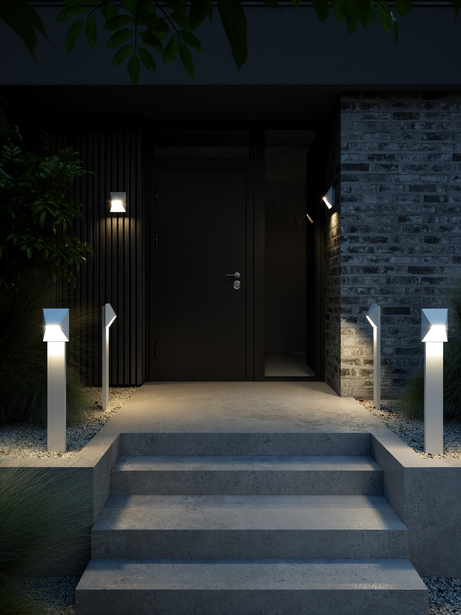 Lampadaire d'extérieur Pontio au design contemporain par Nordlux Lampadaire d'extérieur Pontio au design contemporain par Nordlux