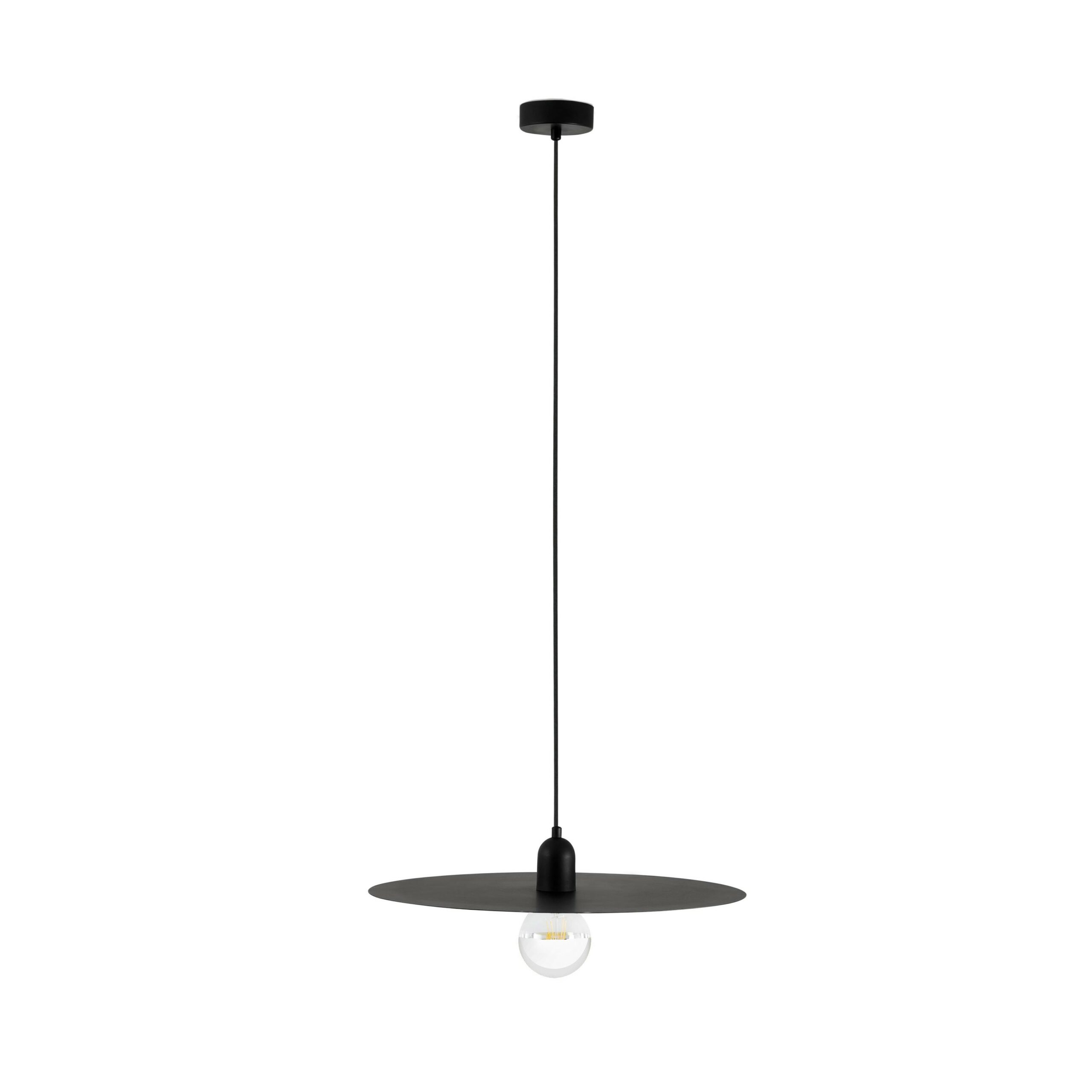 Suspension Plato noir en métal au design minimaliste