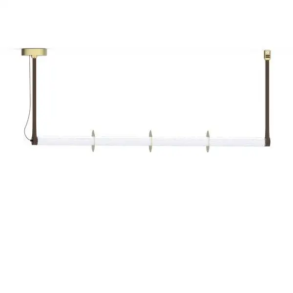 Suspension Roseline base en laiton par Robin Lamps