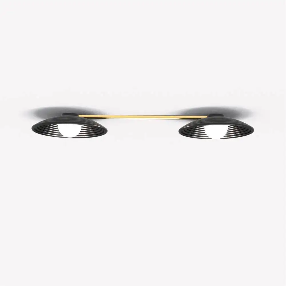 Plafonnier Randa duo structure en aluminium par Robin Lamps Plafonnier Randa duo structure en aluminium par Robin Lamps