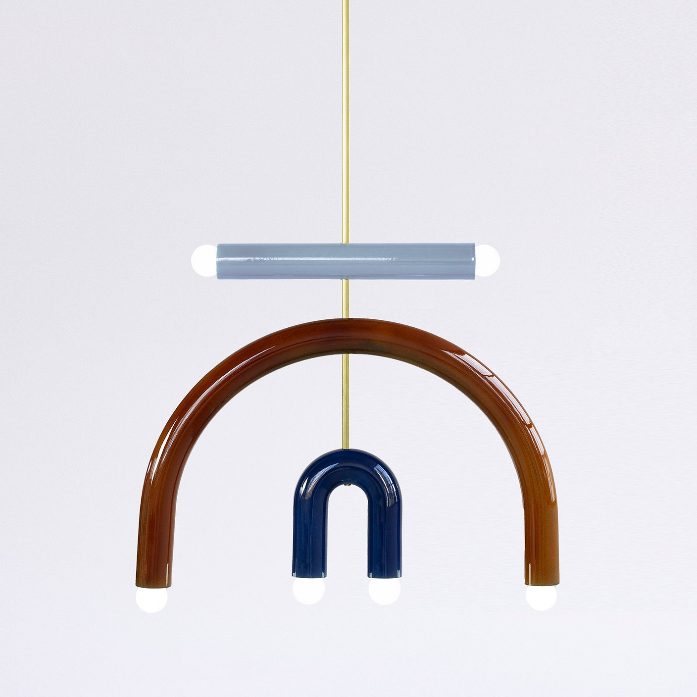 Suspension TRN light F3 en céramique et laiton par Magda Jurek Suspension TRN light F3 en céramique et laiton par Magda Jurek