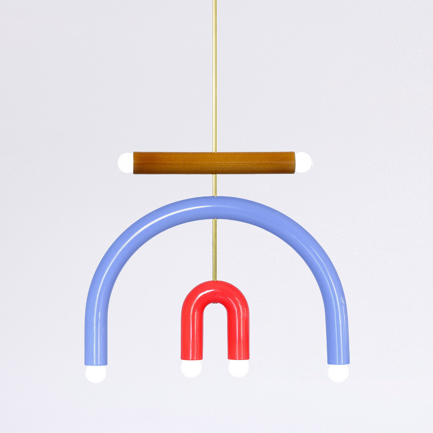 Suspension TRN light F3 en céramique et laiton par Magda Jurek Suspension TRN light F3 en céramique et laiton par Magda Jurek