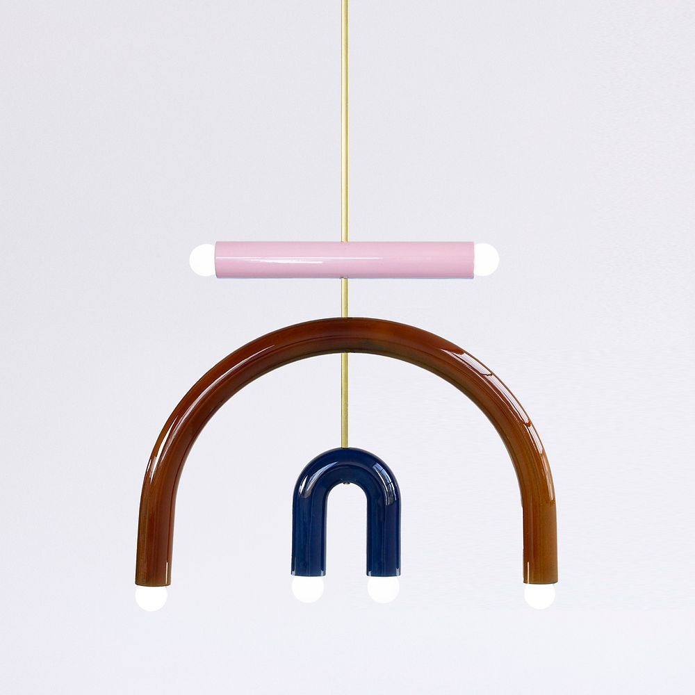 Suspension TRN light F3 en céramique et laiton par Magda Jurek Suspension TRN light F3 en céramique et laiton par Magda Jurek