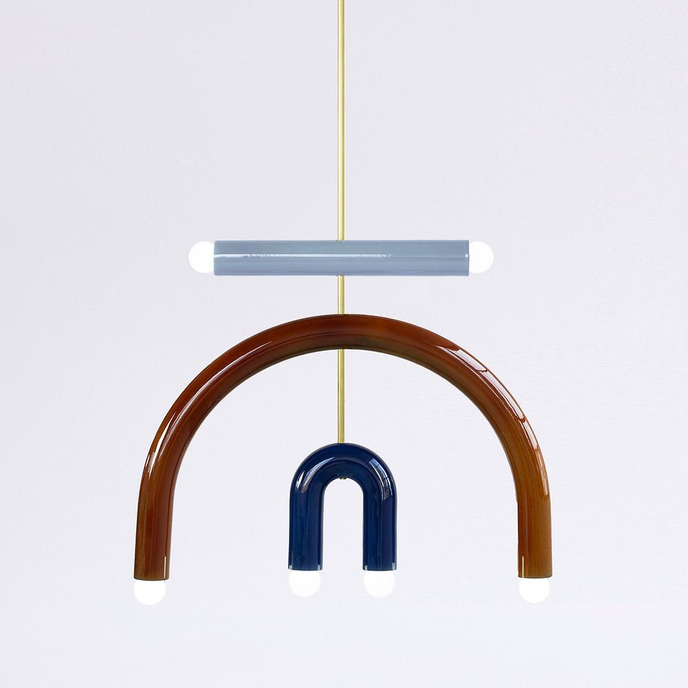 Suspension TRN light F3 en céramique et laiton par Magda Jurek Suspension TRN light F3 en céramique et laiton par Magda Jurek