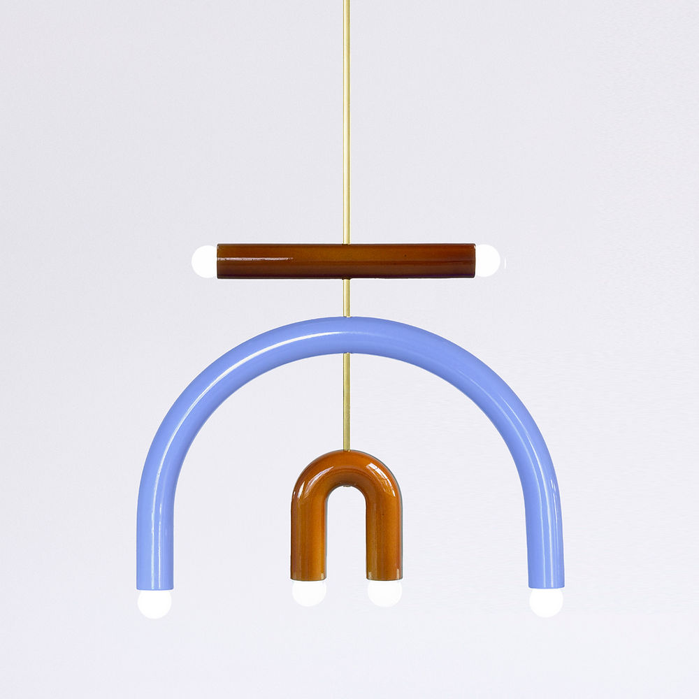 Suspension TRN light F3 en céramique et laiton par Magda Jurek Suspension TRN light F3 en céramique et laiton par Magda Jurek