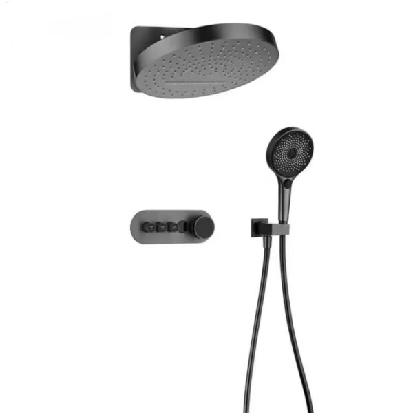 Kit de douche encastrable Lisa thermostatique à affichage LED