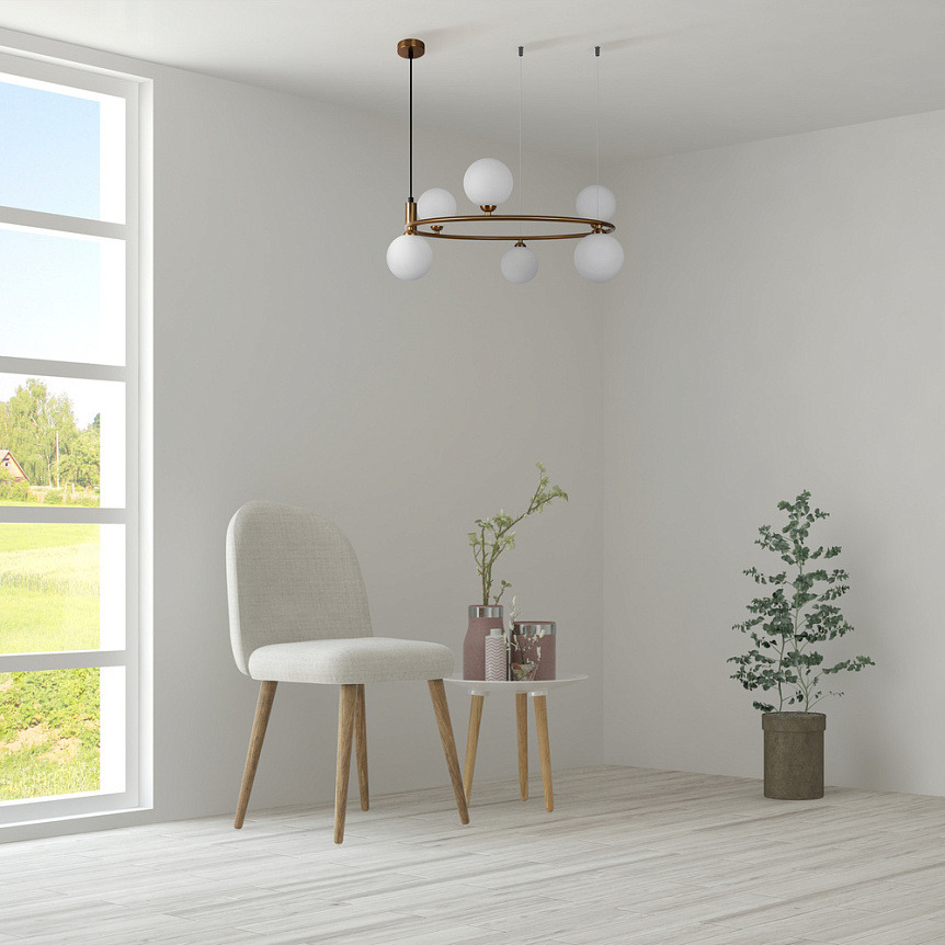 Suspension Ring 6 en métal au design moderne par Maytoni Suspension Ring 6 en métal au design moderne par Maytoni