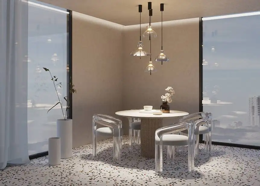 Suspension Bangkok 5 en verre par Maytoni