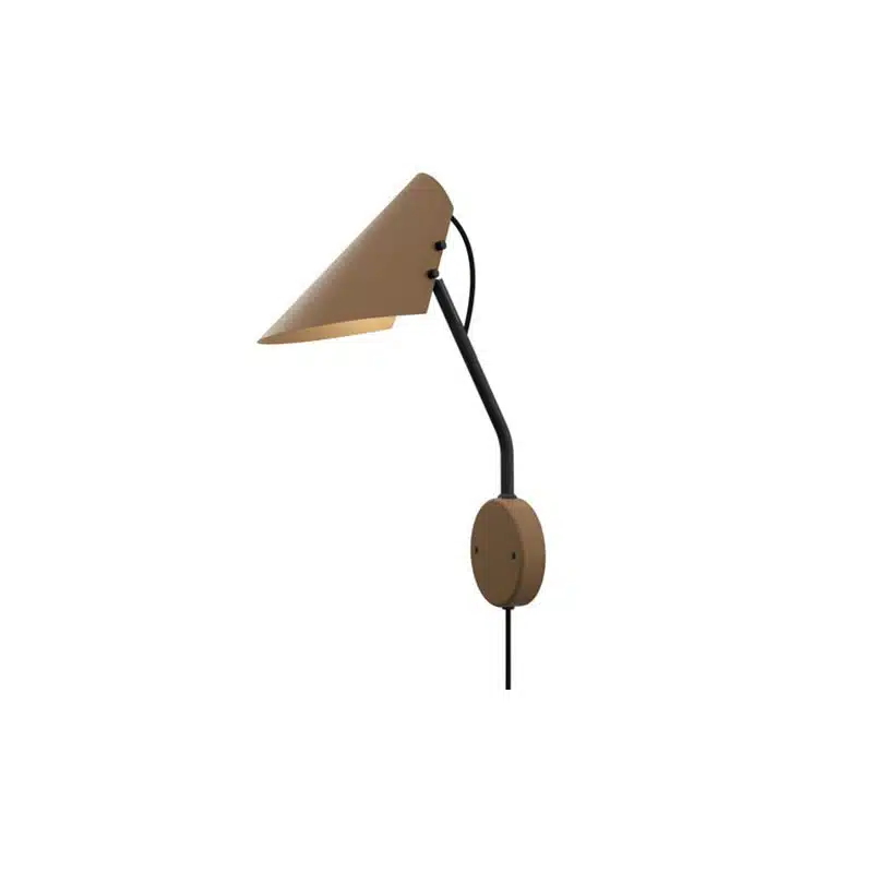 Applique Vincent base en métal avec abat-jour en forme d'oiseau au design contemporain par Belid