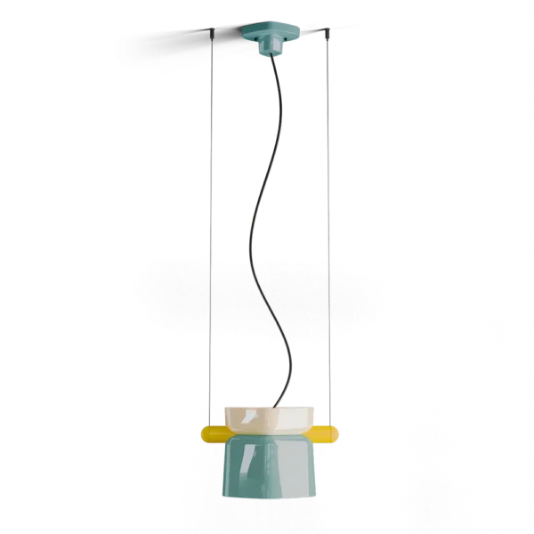 Suspension Yakitori en céramique au design vintage par Ferroluce