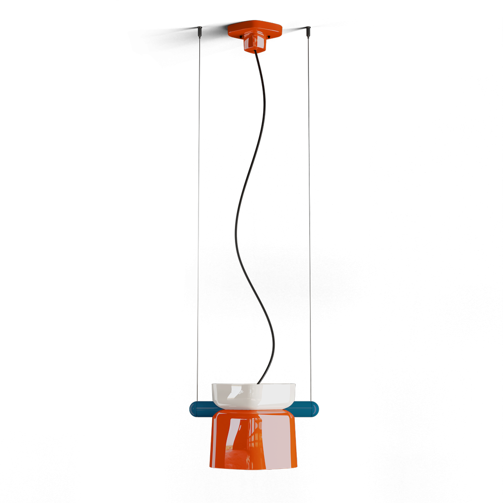 Suspension Yakitori en céramique au design vintage par Ferroluce Suspension Yakitori en céramique au design vintage par Ferroluce