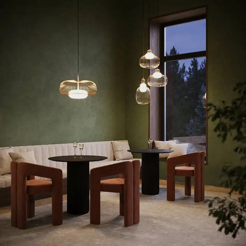 Suspension Levitation en métal doré au design moderne par Maytoni Suspension Levitation en métal doré au design moderne par Maytoni