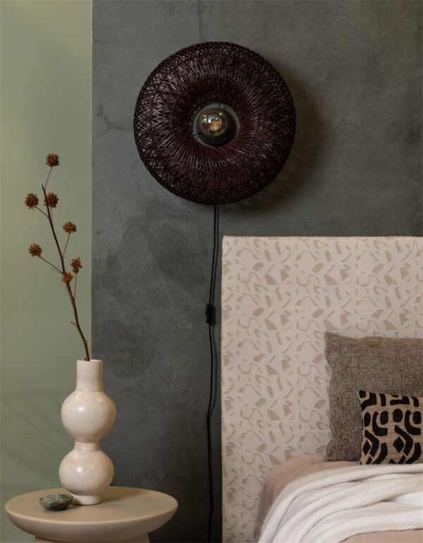 Applique murale Arizona en rotin au design naturel par Good & Mojo