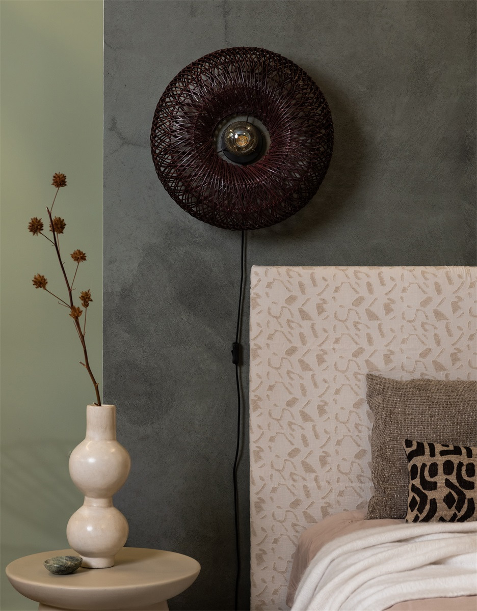Applique murale Arizona en rotin au design naturel par Good & Mojo