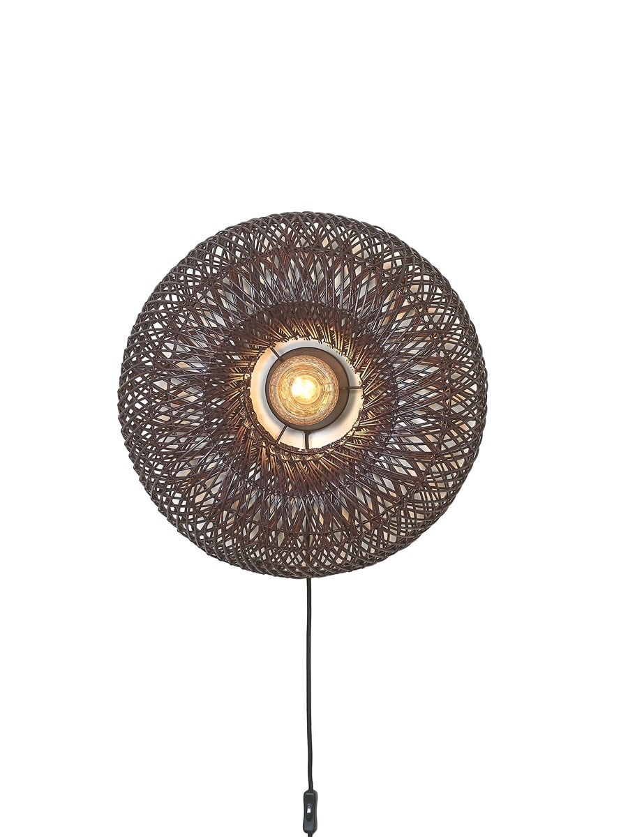 Applique murale Arizona en rotin au design naturel par Good & Mojo