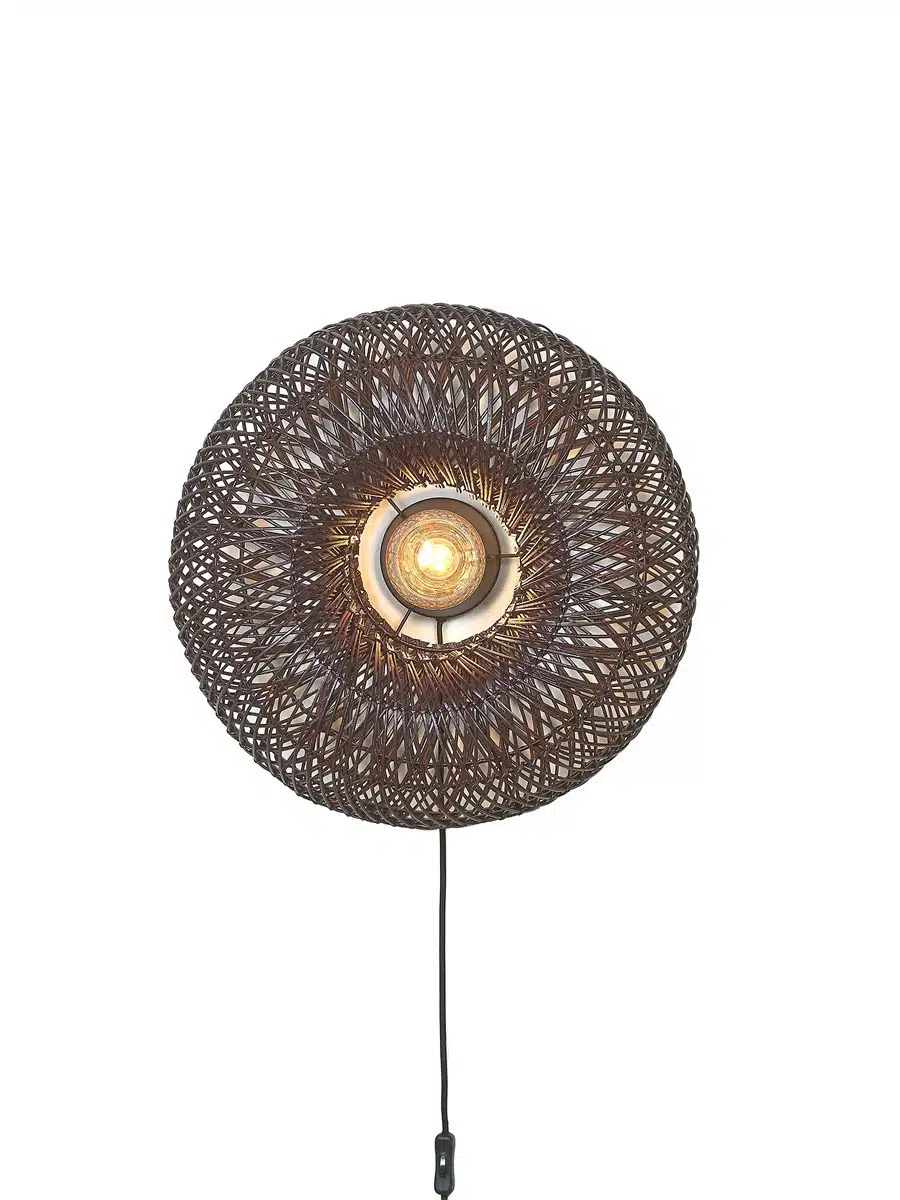 Applique murale Arizona en rotin au design naturel par Good & Mojo