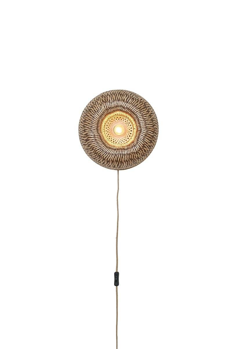 Applique murale Barbados en bambou tissé au design naturel par Good & Mojo