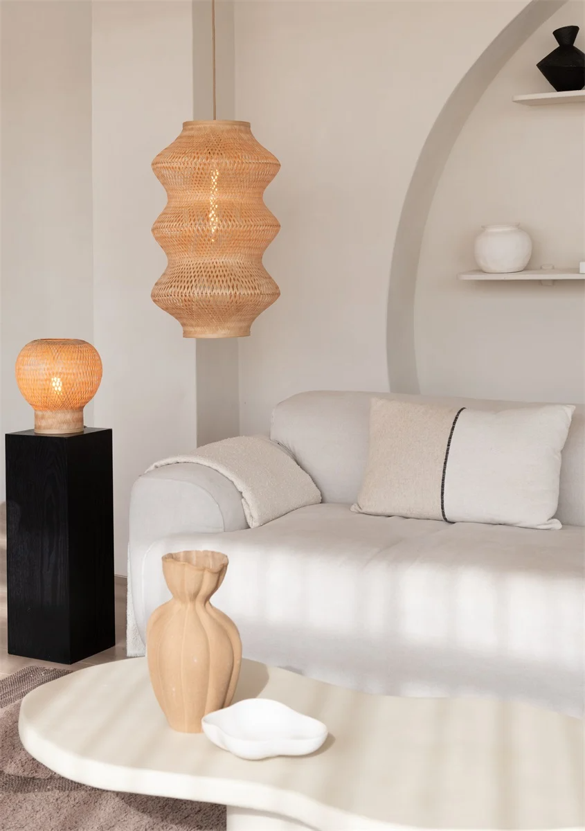 Suspension Barbados en bambou tissé au design naturel par Good & Mojo Suspension Barbados en bambou tissé au design naturel par Good & Mojo