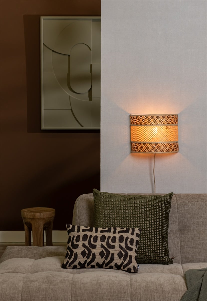 Applique murale Langkawi en bamboo au design naturel par Good & Mojo Applique murale Langkawi en bamboo au design naturel par Good & Mojo