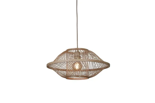 Luminaire bambou : suspensions et lampes en bambou naturel Suspension Maui en bamboo au design naturel par Good & Mojo