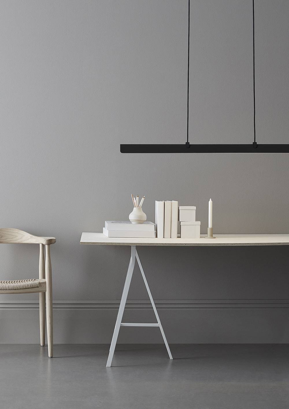 Suspension linéaire Fold G2 dimmable avec éclairage haut et bas au design contemporain par Belid