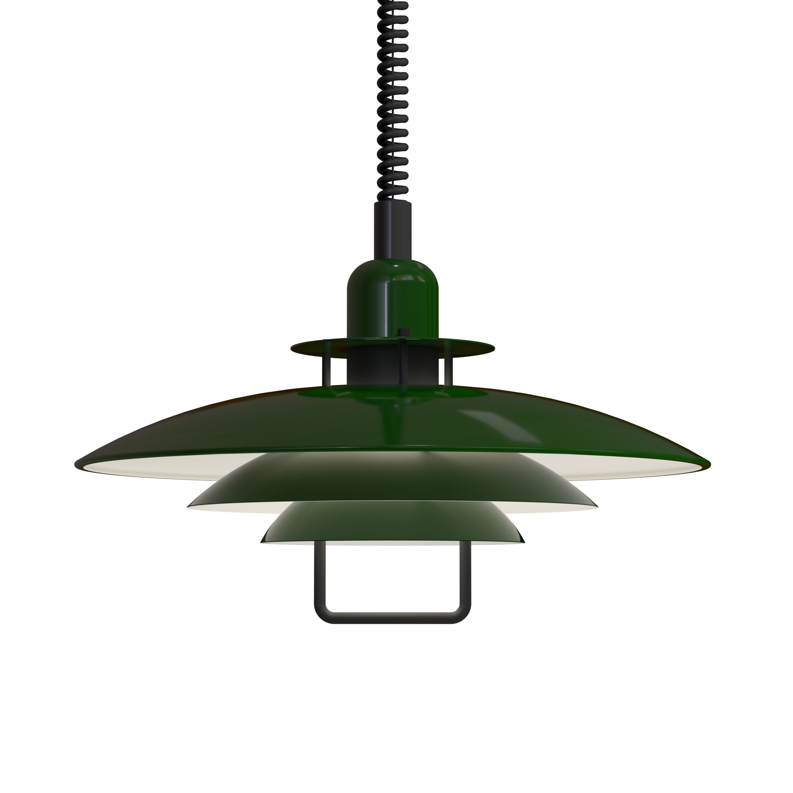 Suspension Primus II dimmable en métal et abat-jour avec poignée au design contemporain par Belid Suspension Primus II dimmable en métal et abat-jour avec poignée au design contemporain par Belid