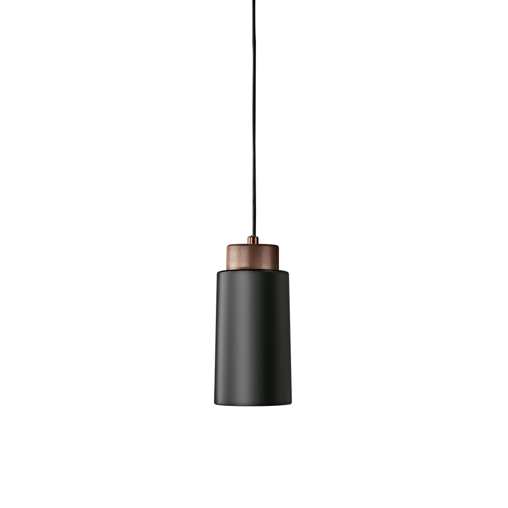 Suspension Edge dimmable base en métal en forme de tube au design contemporain par Herstal