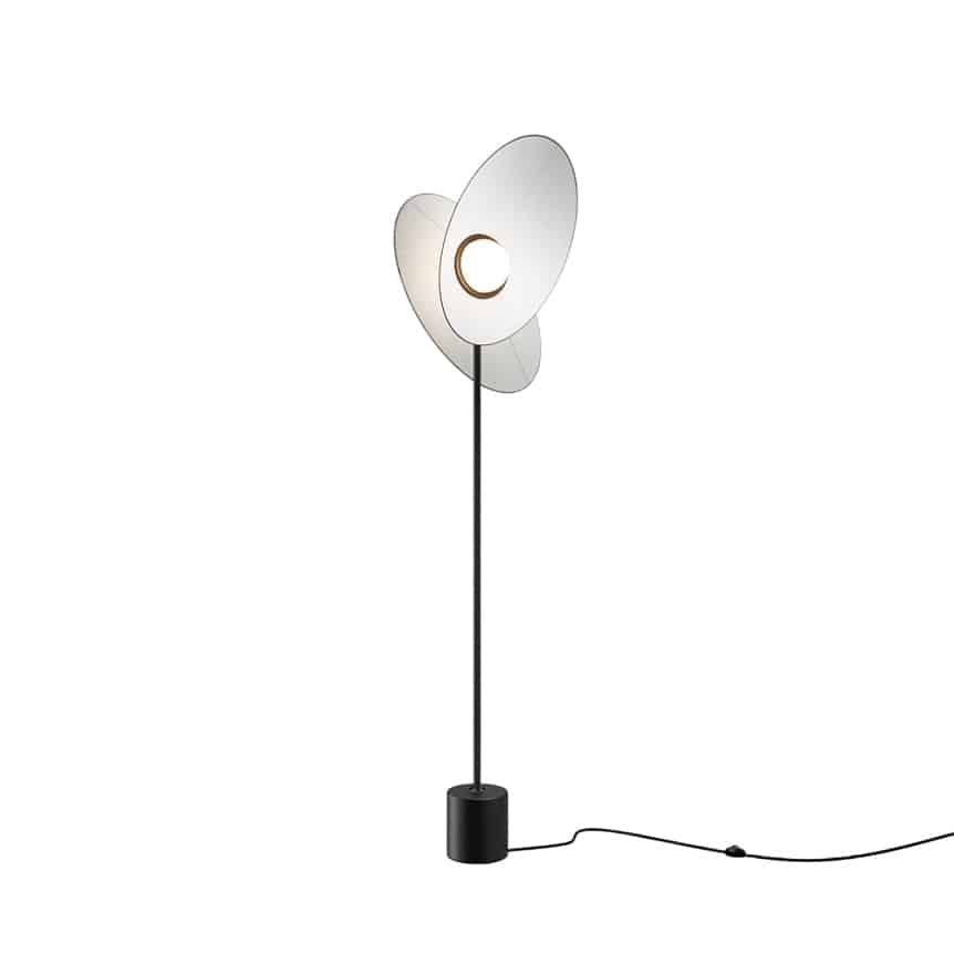 Lampadaire Evolution en aluminium et tissu par Alexey Danilin x Maytoni