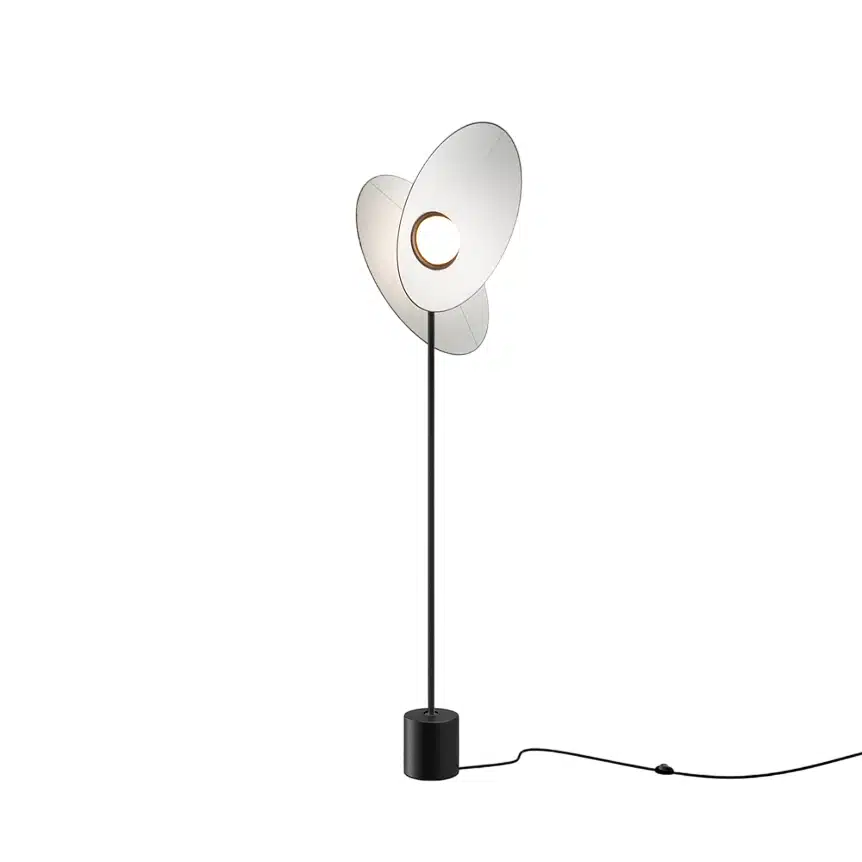 Lampadaire Evolution en aluminium et tissu par Alexey Danilin x Maytoni
