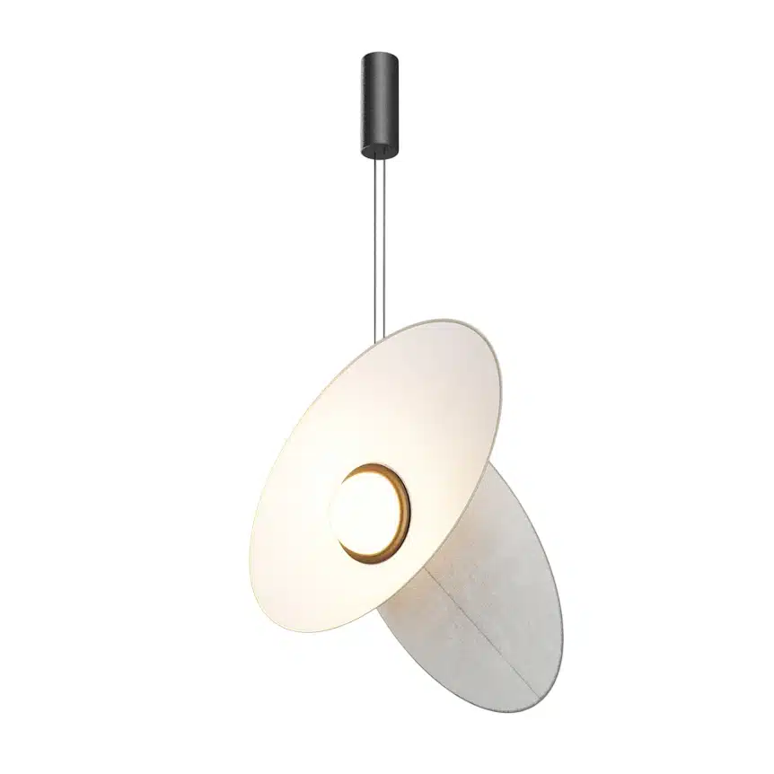 Suspension Evolution en aluminium et tissu par Alexey Danilin x Maytoni