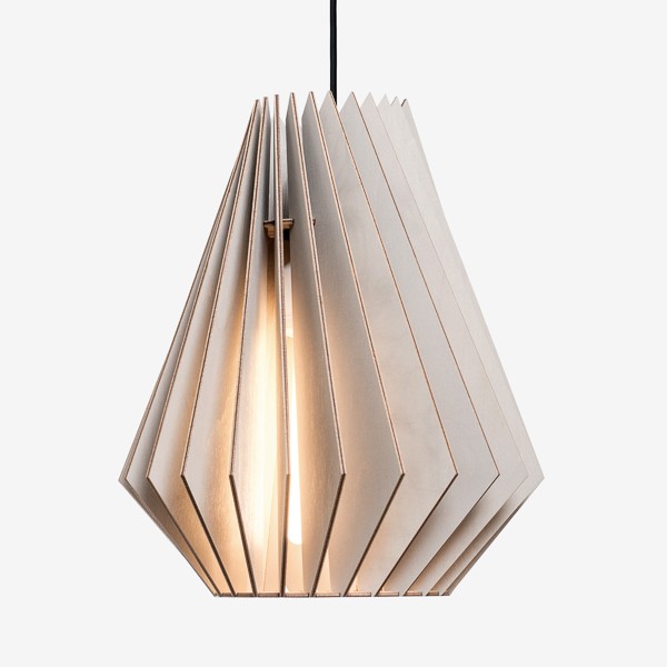 Suspension HEKTOR L Ø30,5cm découpée au laser en bouleau naturel par IUMI Design Suspension HEKTOR L Ø30,5cm découpée au laser en bouleau naturel par IUMI Design
