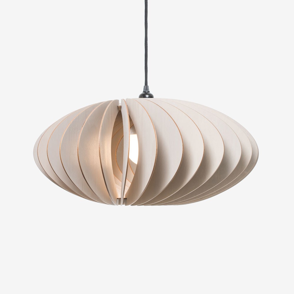 Suspension en forme de nuage NEFI Ø46cm découpée au laser en bouleau naturel par IUMI Design Suspension en forme de nuage NEFI Ø46cm découpée au laser en bouleau naturel par IUMI Design