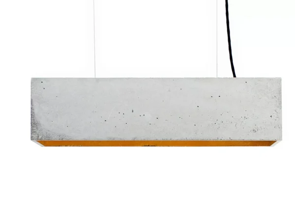 Suspension B4 en béton gris clair au design industriel par Stefan Gant x Gant light