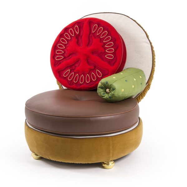 Fauteuil Burgher Chair en forme de burger par Studio Job x Seletti