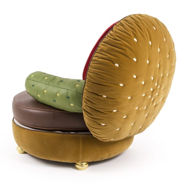 Fauteuil Burgher Chair en forme de burger par Studio Job x Seletti