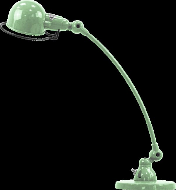 Lampe à poser courbée Signal SIC400 au design industriel en métal par Jieldé