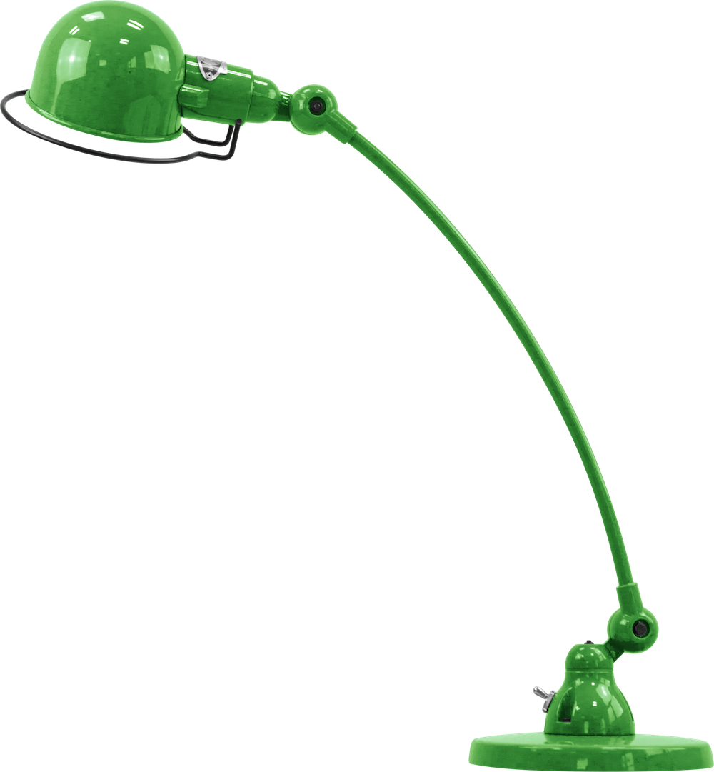 Lampe à poser courbée Signal SIC400 au design industriel en métal par Jieldé Lampe à poser courbée Signal SIC400 au design industriel en métal par Jieldé