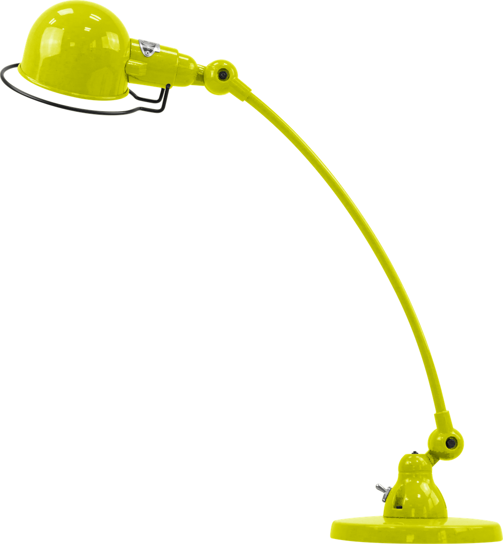 Lampe à poser courbée Signal SIC400 au design industriel en métal par Jieldé Lampe à poser courbée Signal SIC400 au design industriel en métal par Jieldé