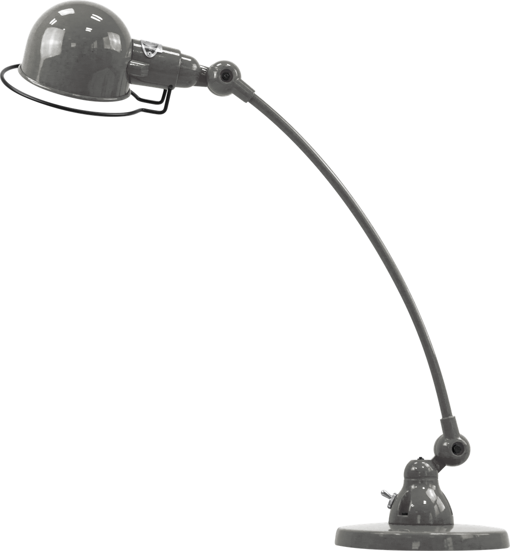 Lampe à poser courbée Signal SIC400 au design industriel en métal par Jieldé Lampe à poser courbée Signal SIC400 au design industriel en métal par Jieldé