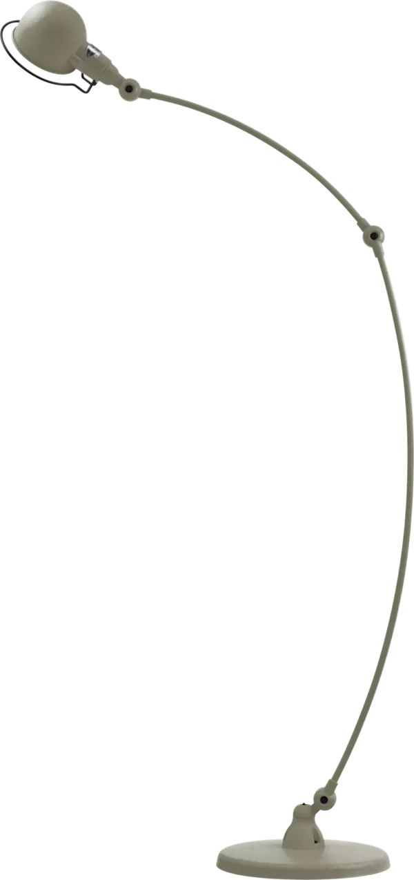 Lampadaire courbé Signal SIC843 au design industriel en métal par Jieldé
