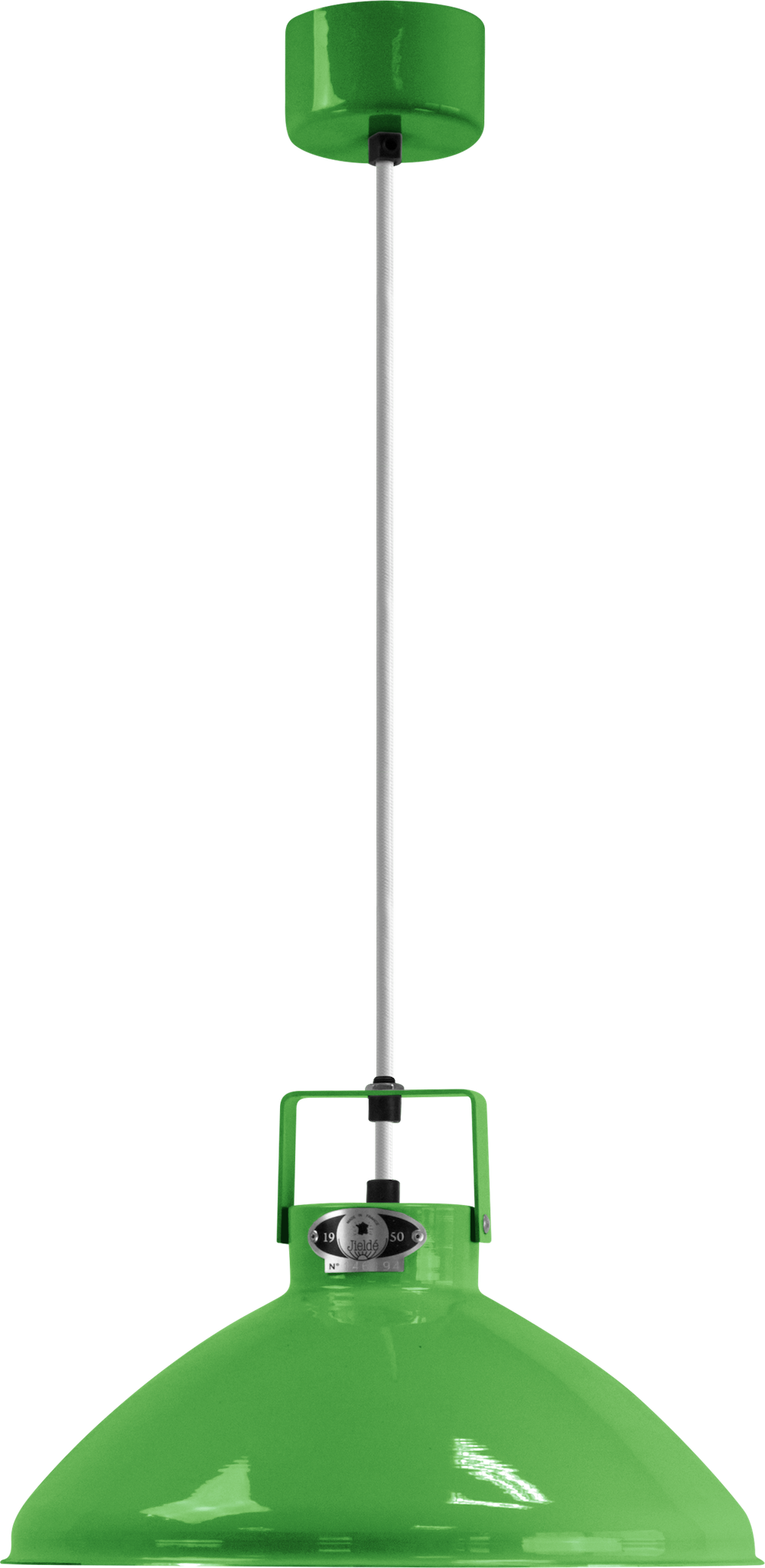 Suspension Beaumont B240 Ø30cm au design industriel en métal par Jieldé Suspension Beaumont B240 Ø30cm au design industriel en métal par Jieldé