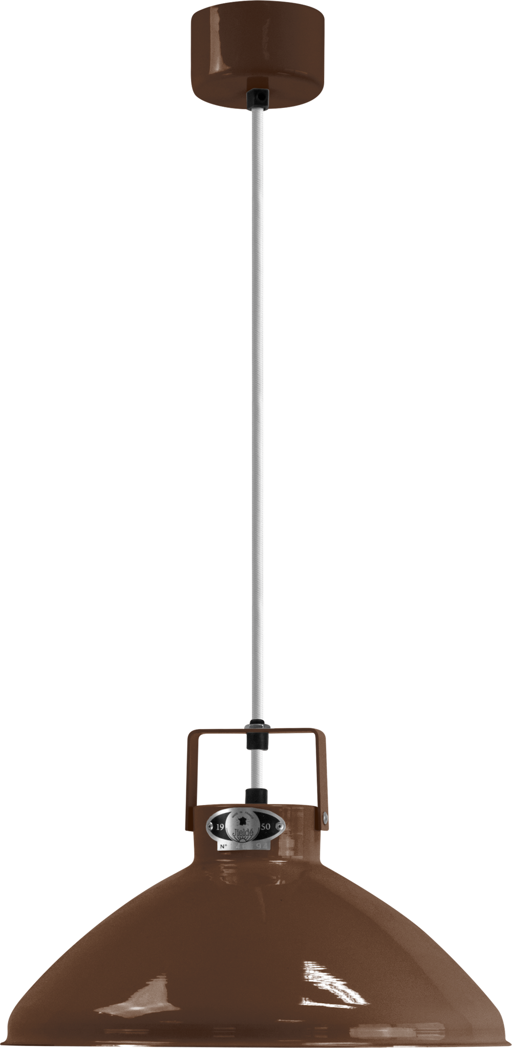 Suspension Beaumont B240 Ø30cm au design industriel en métal par Jieldé Suspension Beaumont B240 Ø30cm au design industriel en métal par Jieldé
