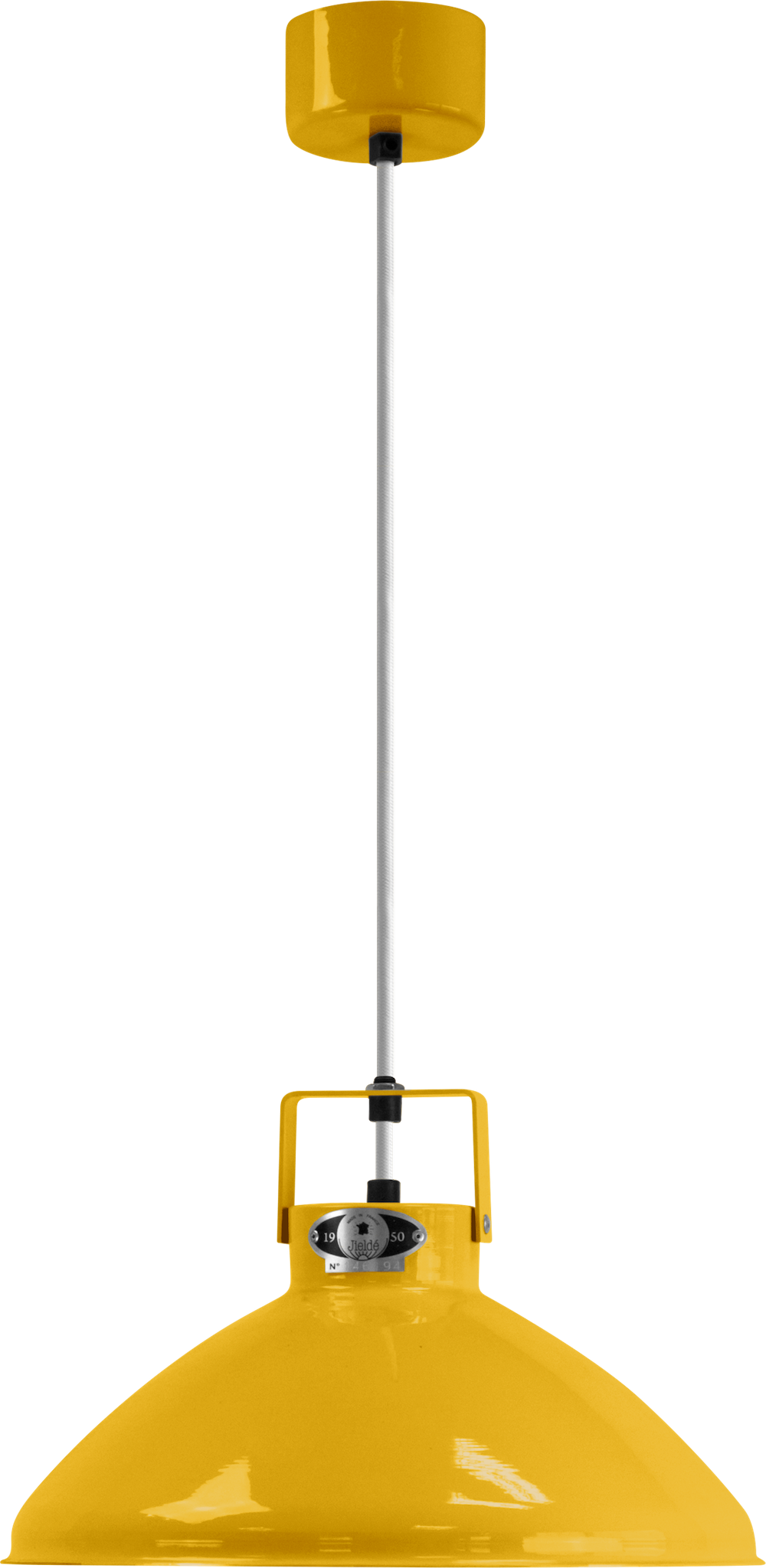 Suspension Beaumont B240 Ø30cm au design industriel en métal par Jieldé Suspension Beaumont B240 Ø30cm au design industriel en métal par Jieldé