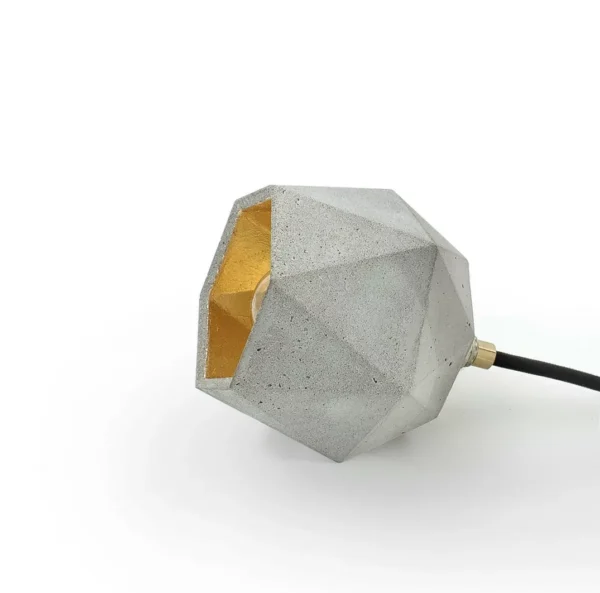 Lampe béton : luminaires en béton brut ou poli Lampe de sol Design T2 Triangle Beton