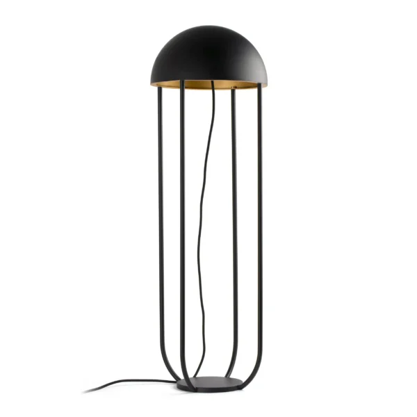 Lampadaire contemporain JELLYFISH Led dimmable noir et or en métal par Nahtrang