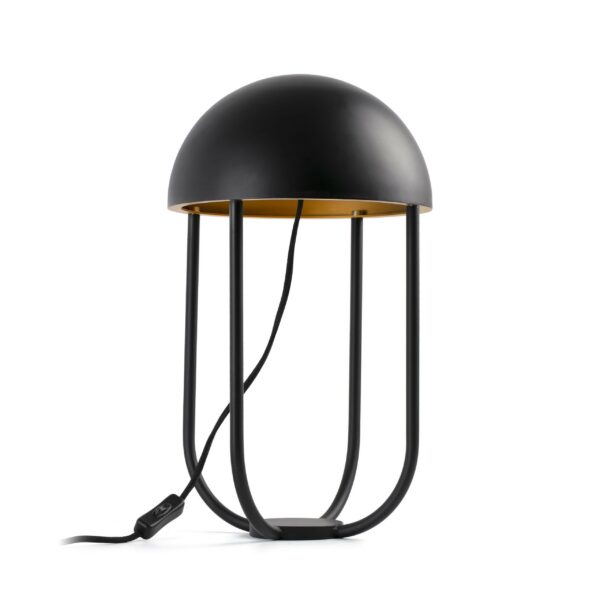 Lampe à poser contemporain JELLYFISH Led dimmable noir et or en métal par Nahtrang