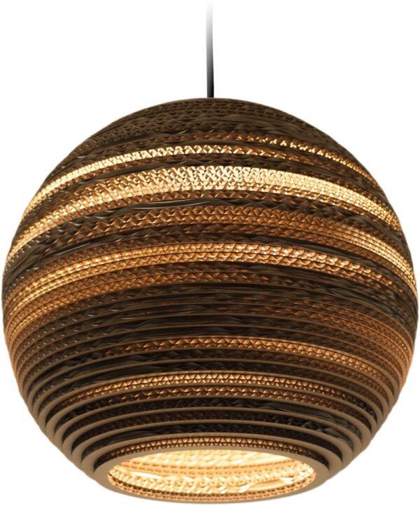 Suspension en carton recyclé Moon14 Scraplights ∅36 par Graypants