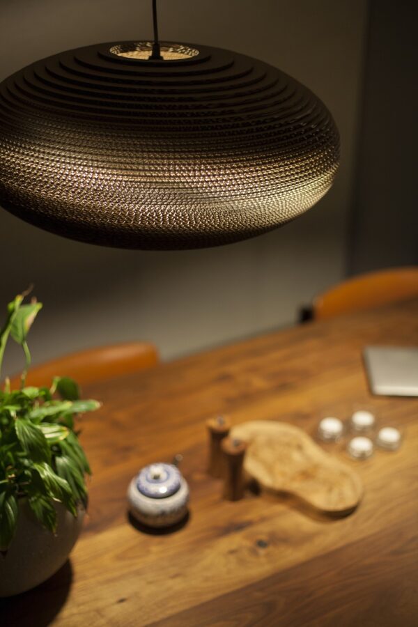 Suspension en carton recyclé Disc20 ∅50 Scraplights par Graypants
