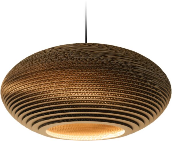 Suspension en carton recyclé Disc20 ∅50 Scraplights par Graypants